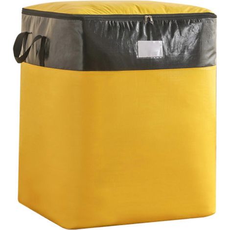 Heavy Duty Zipper Moving Bags avec Hetles, Extra Large Waterproof Totes pour College, Camping & Clothes Storage (1/5)