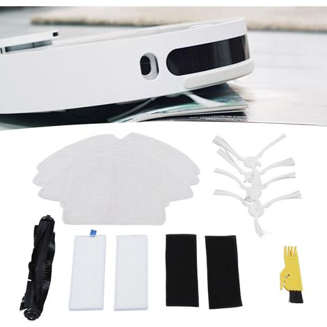 Accessoires pour Robot Aspirateur : Ensemble de Brosse Principale, Brosse Latérale, Filtre et Chiffons pour S6 - Compatible avec la Marque 360 - Livré avec 1 Brosse Principale, 4 Brosses Latérales, 3 (1/5)