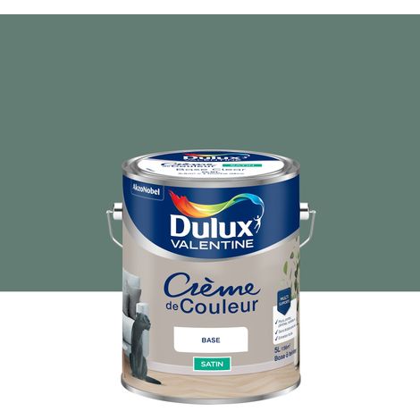 Peinture Crème De Couleur Satin Vert Céladon 5L - Dulux Valentine