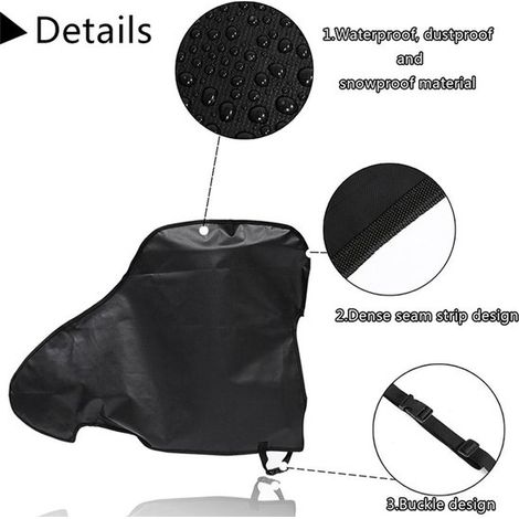 aladdien PVC-Anhängerkupplungsabdeckung Wasserdichte Anhängerkupplungsabdeckung Schutz vor UV-Strahlen 87x62 cm Zubehör für Wohnwagen und (1/4)