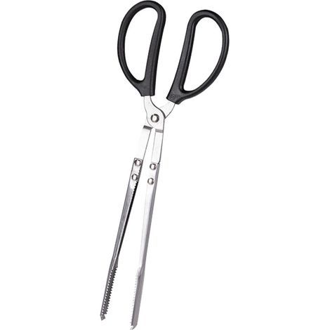 Pince à Charbon de Bois, Outil Polyvalent en Acier Inoxydable pour ramasser Les déchets et Le Lors de barbecues, Camping et Cuisine, 36cm (1/5)