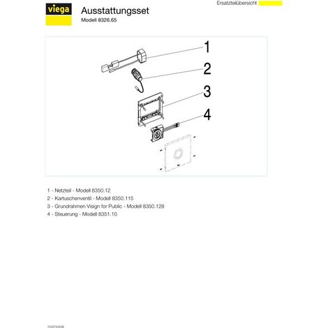VIEGA 735517 Ensemble d'accessoires Visign for Public (1/5)