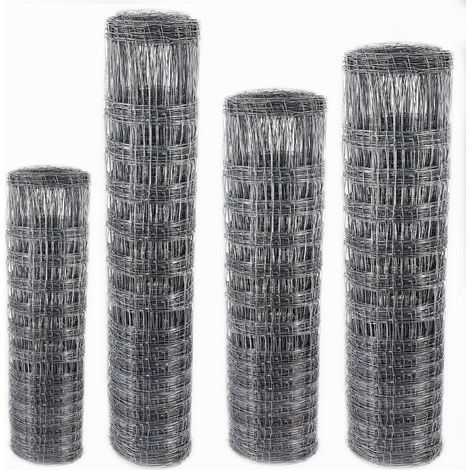 Aquagart – Clôture de protection contre la faune sauvage 125 cm – Grillage noué en acier galvanisé – Longueur 50 m – Maille 5/10/15/20 cm (1/5)