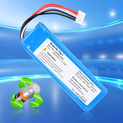 Batterie lithium rechargeable 3.7V 3000mAh pour Samsung Galaxy Z Flip 3, pile de remplacement haute performance.