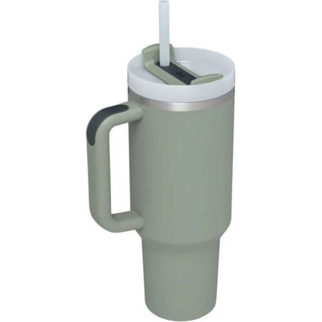 Tazza termica da auto da 1,2 litri con manico, in acciaio inox 304, ideale anche come portaghiaccio o per bevande calde e fredde. (1/5)