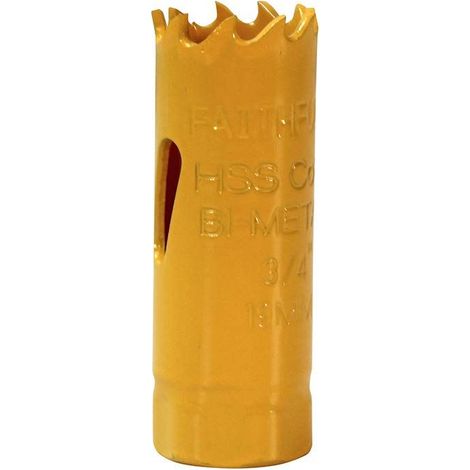 Faithfull Bi-Metal Cobalt Holesaw 16mm Cutting Depth 38mm FAIHSVP16 (1/4)