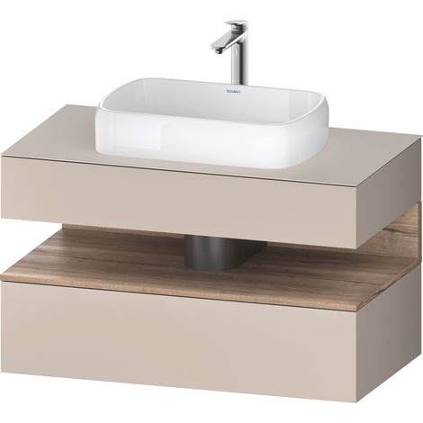Lavabo consola Collection One de Duravit, 1 extraíble, 1 cajón, (1/2)