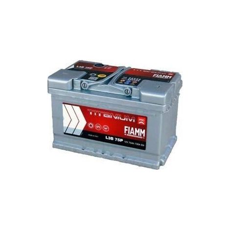 Fiamm L3B 75P Batería 75 Ah 730 A EN robusta