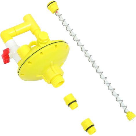 Régulateur de Pression en Plastique Jaune pour Abreuvoir Automatique Poule, Prévention des Fuites et Ajustement Précis Pression d'eau pour Fontaine à Poulets (1/5)