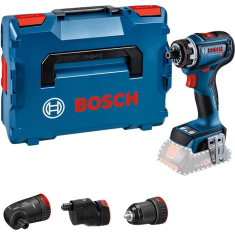 Bosch FlexiClick Drill Driver 3 Attachments in Case 18V Bare Unit BSH6019K6203