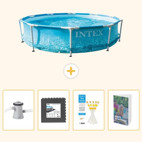 Intex Piscine Tubulaire Ronde - 305x76 cm - 5-pièces SCB131 (1/5)