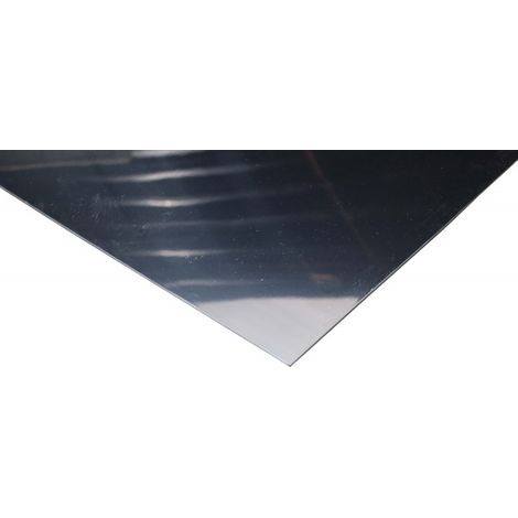 Revestimiento pared cocina de espejo / aluminio bruto (disponible en 2 m x 1 m y 1 m x 0,5 m) - Color - Espejo / aluminio bruto, Espesor - 3 mm, Anchura - 50 cm, Longitud - 100 cm (1/3)
