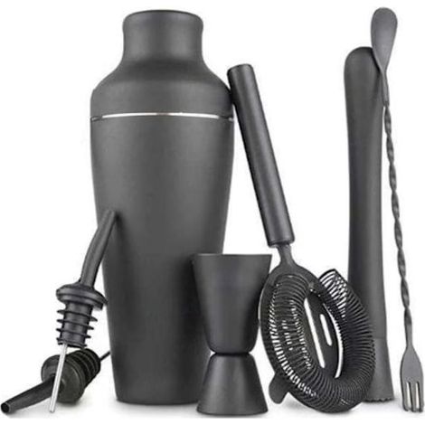Ensemble shaker à cocktails - Noir mat - Acier inoxydable-Online Store (1/5)