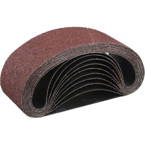 Bande Abrasive 75x 533 mm,10PCS 40 grain Ensemble de Bandes Abrasives (1/4)
