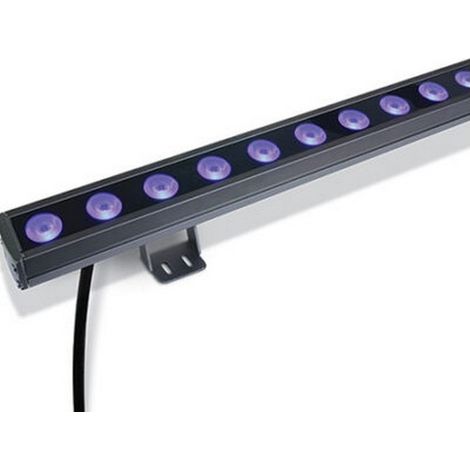 Wallwasher Lèche-Mur Extérieur 36W RGB IP66 Gris Hors Transfo ZAMBELIS FS - 30 ° - RGB (1/2)