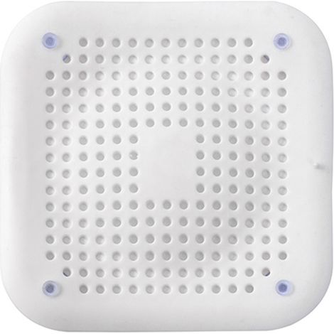 Crépine d'évier en silicone noir et blanc, 2 crépines de douche