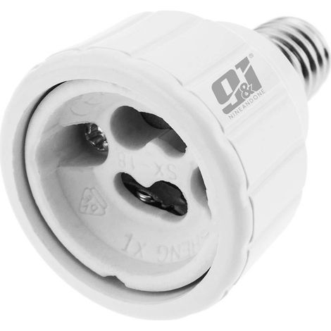 ORION91 Pack x 6 unidades Adaptador Conversor Casquillo GU10 a E14 Cerámico - Alta Calidad