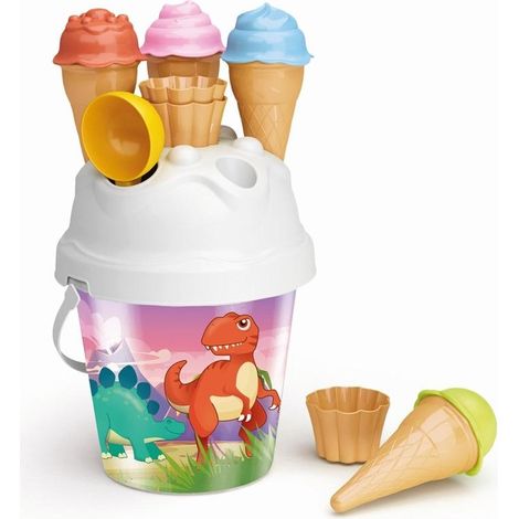 Secchiello per gelato olografico con dinosauri