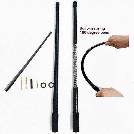 Antenne de 13 pouces pour Jeep Wrangler JK JKU JL JLU Rubicon Sahara Gladiator, adaptateur de mât de réception (1/4)
