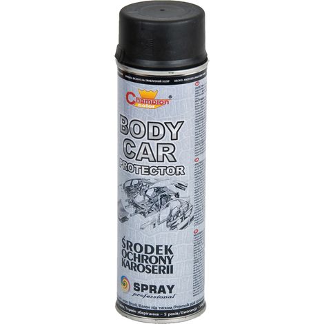 Esmalte para carrocería, pintura protectora negra para piel de cordero, lata de pintura Agtech, 500 ml.