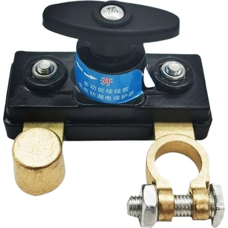 Battery disconnect button, car battery disconnect  Battery cut-off isolator  12/24V waterproof disconnect tool for trucks, vehicle parts accessory (1/5)