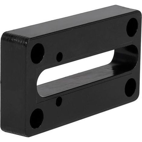 pieza de bloqueo. nylon. negro. para extensión de mesas. mecanismo guiador oculto. apertura mínima 650mm - atim (1/3)