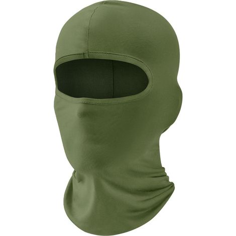 Masque intégral moto ski UV protection unisexe vert armée (1/5)