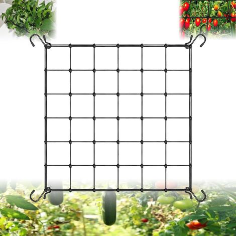 Filet de Tente de Culture,Filet de Soutien pour Plantes 90x90 cm,Filet de Culture Élastique,Filet à Plantes,Filet à Plantes Grimpantes avec 4 Crochets, pour Jardin Fruits et Cultures (1/5)