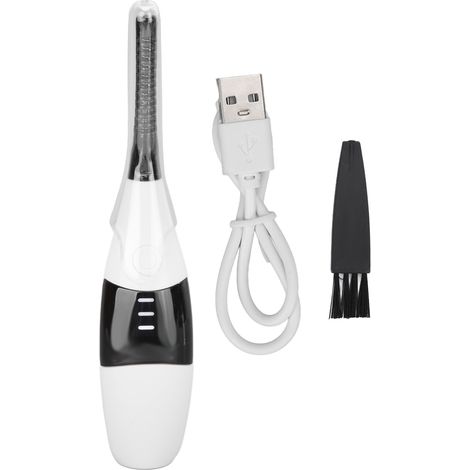 Fer à friser les cils chauffant électrique 3 vitesses de température, chauffe rapide, rechargeable USB, outil de mise en beauté des cils blanc (1/5)