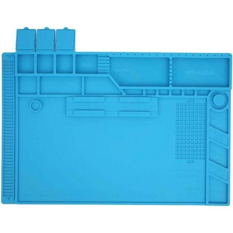Heat Resistant Silicone Magnetic Work Mat for Soldering and Electronics Repair (1/4)