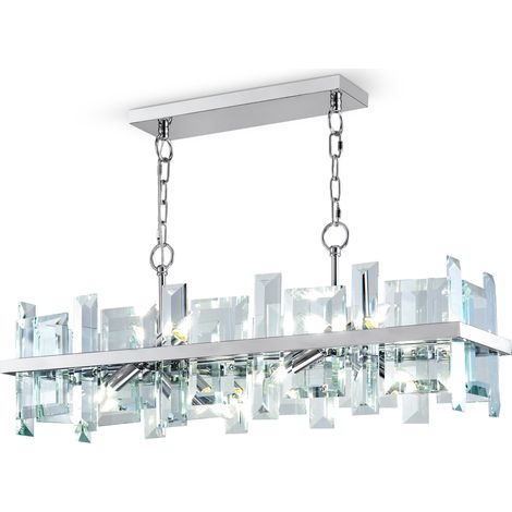 Suspension cristal chrome Maytoni Cerezo 8xE14 variable (1/3)