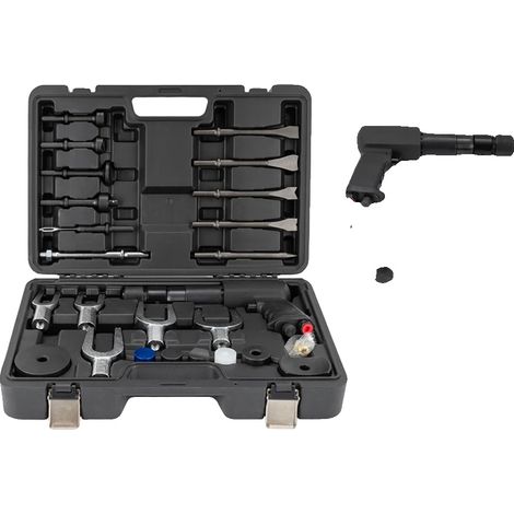 Marteau pneumatique, ensemble d'accessoires de 25 pièces, 2100 BPM, dispositif de changement rapide, longueur de 10 pouces, compatible avec les outils 150/190/250 (1/5)