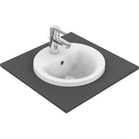 CONNECT lavabo incasso tondo 380mm bianco