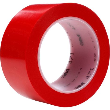 3M 471F 471R50 Nastro adesivo in PVC Rosso (L x L) 33 m x 50 mm 1 pz. (1/4)