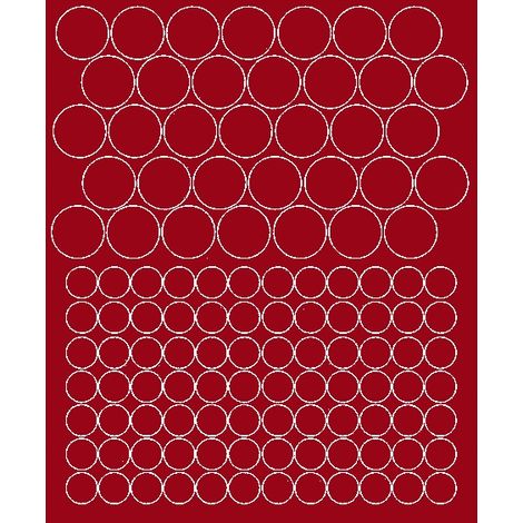 Autocollants pour vélo, casque, roues, pois, 119 pièces, rouge foncé mat