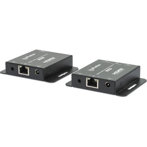 Kit Estensore HDMI Over Ethernet 4K@30Hz Nero per Manhattans (1/5)