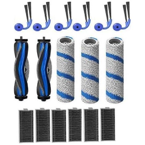 17 pièces pour aspirateur Ecovacs Deebot X11 Omnicyclone/ X11 Pro/ X11 Pro Omni/ X11 : brosse principale, filtre et tambour. (1/5)