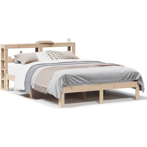 Maison Exclusive - Cadre de lit avec tête de lit sans matelas 140x190 cm
