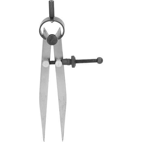 Geflügelter Zirkel für Leder, Bastelwerkzeug aus Stahl, Kreismesser zur Messung des Durchmessers (1/5)