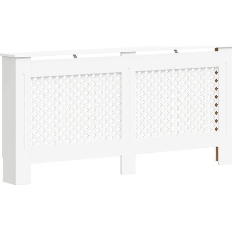 Cache-radiateur Blanc 172x19x81,5 cm MDF