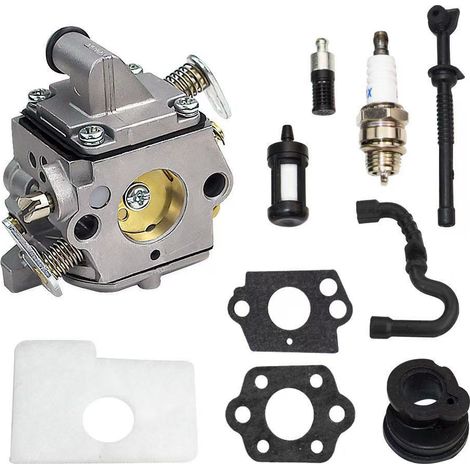 MS170, MS180 C1Q-S57A Vergaser-Kit für STIHL 017, 018, MS170, 180, 180C, MS170C, MS180C – Inkl. Luftfilter Tune-Up Kit
