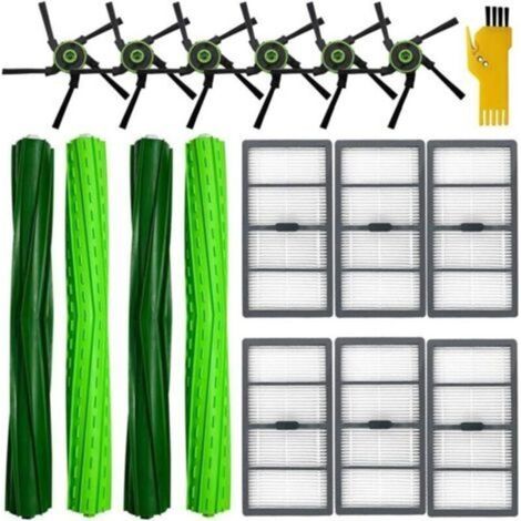 Kit de accesorios para aspiradora robot iRobot Roomba s9+ (9550) S9 (9150) - Repuestos - 16 paquetes - 2 juegos de cepillos giratorios, 6 filtros, 6 cepillos laterales (1/4)