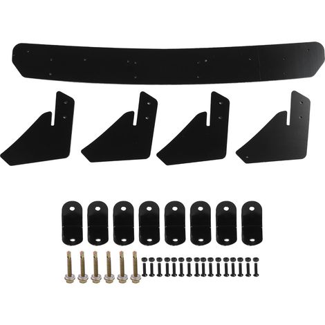 Kit de carrosserie d'aspect sportif noir brillant de becquet de diffuseur de lèvre de pare-chocs arrière pour la norme MK6 2009-2012 (1/5)