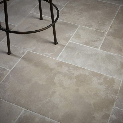 Carrelage effet pierre 50x1,5 cm beige – Paquet de 1,125 m² – Résistant aux chocs – Pour aménagement intérieur et extérieur (1/4)