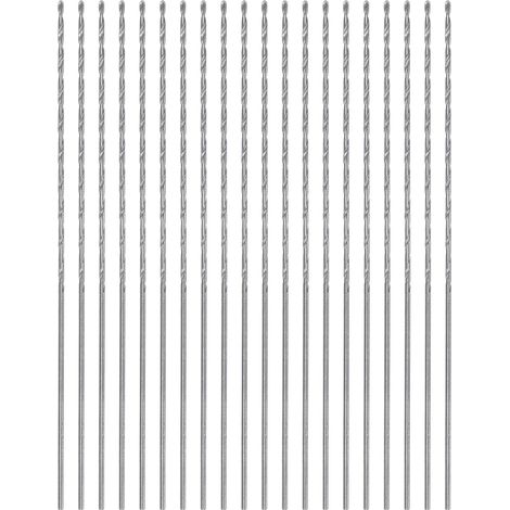 20pcs Foret Hélicoïdal Extra Longue Perceuse Mèches, 0,7mm HSS Perceuse Mèche avec Haute-Vitesse Acier Droit Tige 60mm Longueur pour Métal Boiserie Plastique Aluminium Alliage (1/5)