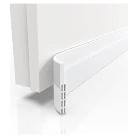 QORVA-Joint de porte et boudin de porte – Nouveau bas de porte isolant (installation rapide), idéal pour l'isolation contre le froid, le bruit et l'humidité (1 x blanc) (1/5)