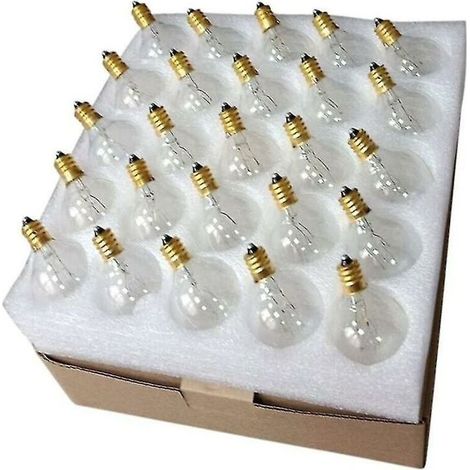 Kugelförmige G40-Glühbirne mit E12-Sockel, IP44 wasserdicht, warmweiß, 7 W, für Hofbeleuchtung, Hochzeitsdekoration, Partydekoration (1/5)