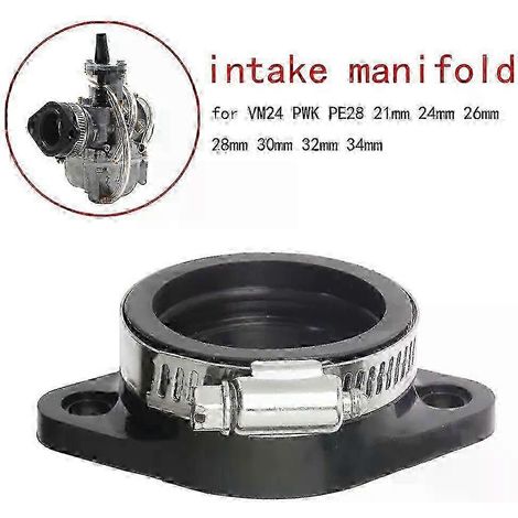 Adaptateur en caoutchouc pour carburateur Mikuni VM24, Oko Koso, Keihin PWK PE24 (26, 28, 21 mm, 24 mm, 26 mm, 28 mm, 30 mm, 32 mm, 34 mm) et tuyau d'admission. (1/5)