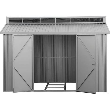 Haus aus Aluminium 10'x6' Duramax 323 x 182 x 230,5 cm Farbe Grau, von Ezooza (1/4)