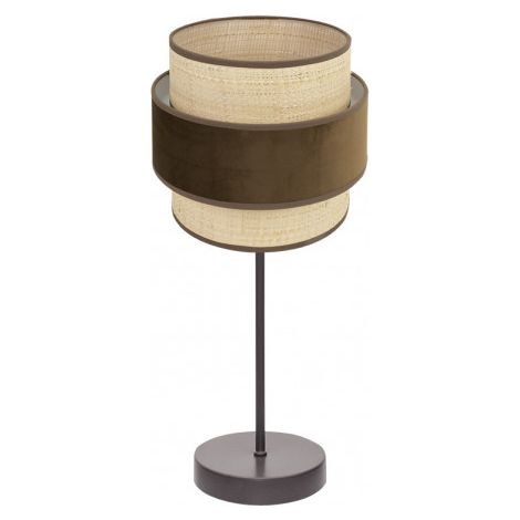 Sobremesa Reyes 1xe14 Marron/natural-marron 43x18x18 cm